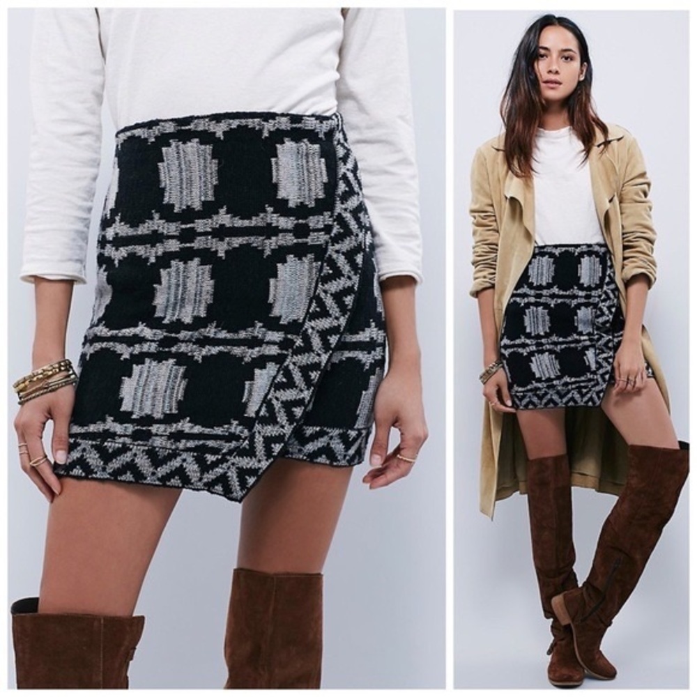 Free People Wrapped In You Blanket Knit Skirt​​